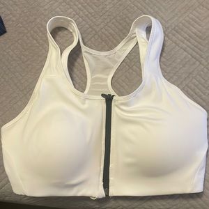 Nike zip padded sports bra